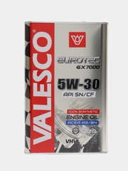 Масло VALESCO EUROTEC GX 7000 5/30 API SN/CF синтетическое, 4 л
