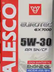 Масло VALESCO EUROTEC GX 7000 5/30 API SN/CF синтетическое, 4 л