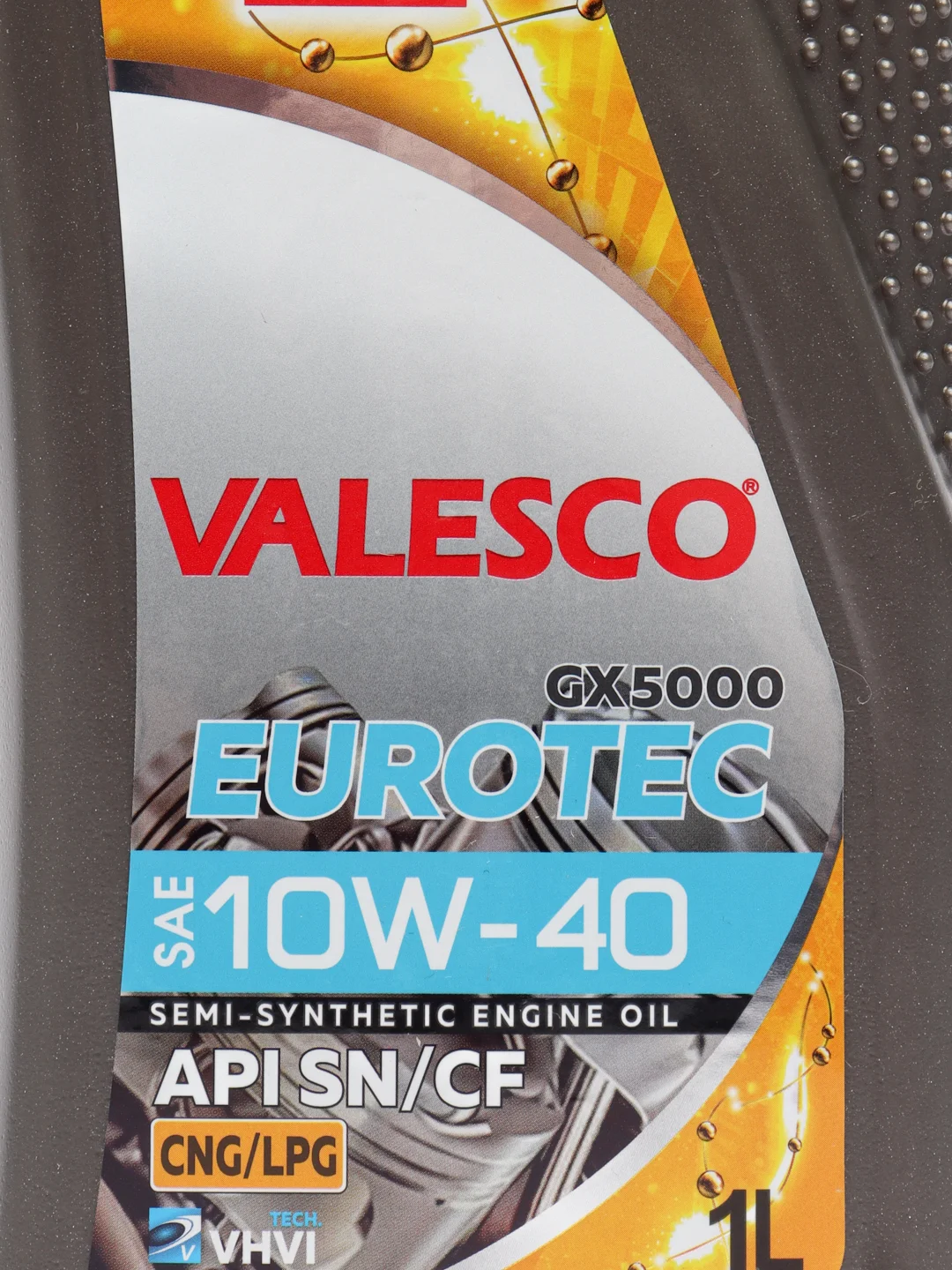 Масло VALESCO EUROTEC GX 5000 10/40 API SN/CF п/синтетическое, 1 л, ПЭ