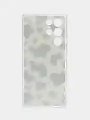 Золотистый хаки чехол на Samsung Galaxy S22 Ultra / Самсунг S22 Ultra прозрачный с рисунком, защита камеры