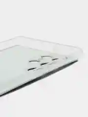 Серый меланж чехол на Samsung Galaxy S22 Ultra / Самсунг S22 Ultra прозрачный с рисунком, защита камеры
