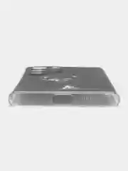 Серый меланж чехол на Samsung Galaxy S22 Ultra / Самсунг S22 Ultra прозрачный с рисунком, защита камеры