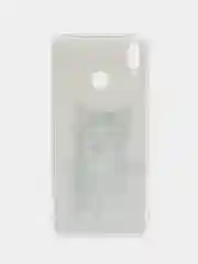 Молочный силиконовый чехол на Honor 8X / Хонор 8Х прозрачный, с рисунком, защита камеры