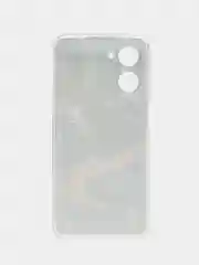 Коричневый силиконовый чехол на Realme 10 4G / Реалми 10 4G прозрачный, с рисунком, защита камеры