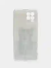 Молочный силиконовый чехол на Oppo Realme 8/8 Pro / Оппо Реалми 8/8 Про прозрачный, с рисунком