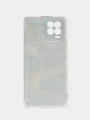Коричневый силиконовый чехол на Oppo Realme 8/8 Pro / Оппо Реалми 8/8 Про прозрачный, с рисунком