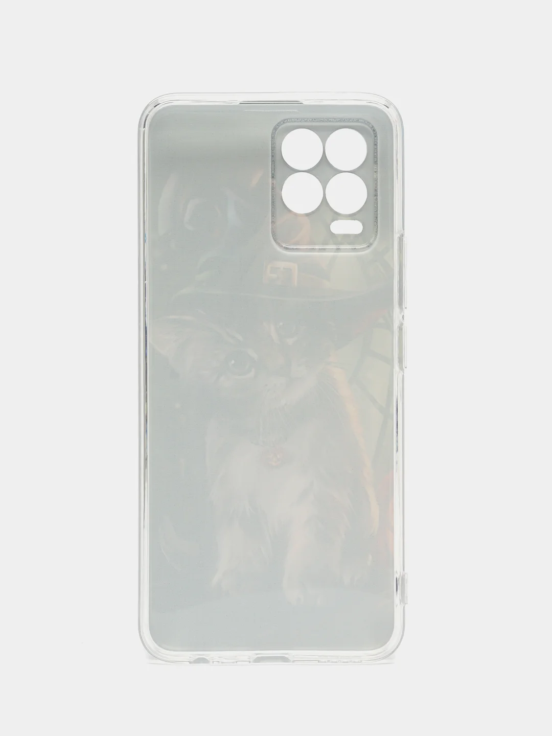 Медный силиконовый чехол на Oppo Realme 8/8 Pro / Оппо Реалми 8/8 Про прозрачный, с рисунком