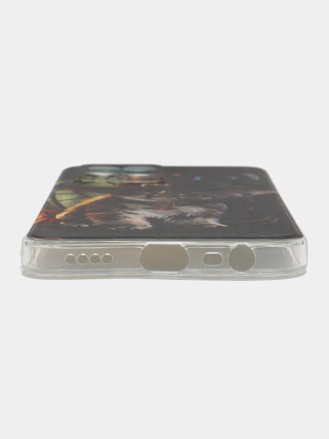 Медный силиконовый чехол на Oppo Realme 8/8 Pro / Оппо Реалми 8/8 Про прозрачный, с рисунком