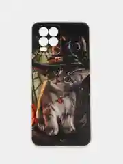 Медный силиконовый чехол на Oppo Realme 8/8 Pro / Оппо Реалми 8/8 Про прозрачный, с рисунком