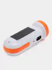 ЕРМАК фонарь аккумуляторный, 2-в-1, 17+0,5 Вт, LED, шнур 220В, солнечная батарея, пластик, 14,5 x 5,5 см
