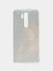 Светло-бежевый силиконовый чехол на Xiaomi Redmi Note 8 Pro / Сяоми Редми Нот 8 Про прозрачный с рисунком