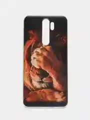 Светло-бежевый силиконовый чехол на Xiaomi Redmi Note 8 Pro / Сяоми Редми Нот 8 Про прозрачный с рисунком