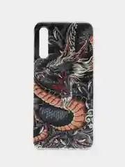 Марсала силиконовый чехол на Samsung Galaxy A50/A30s / Самсунг А50/А30s прозрачный, с рисунком