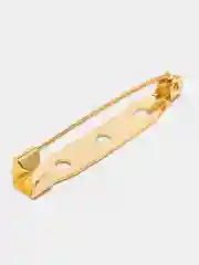 Желтый основа для броши с застежкой, булавка, 10 штук