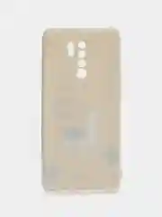 Горчичный силиконовый чехол на Xiaomi Redmi 9 / Сяоми Редми 9 прозрачный, с рисунком, защита камеры