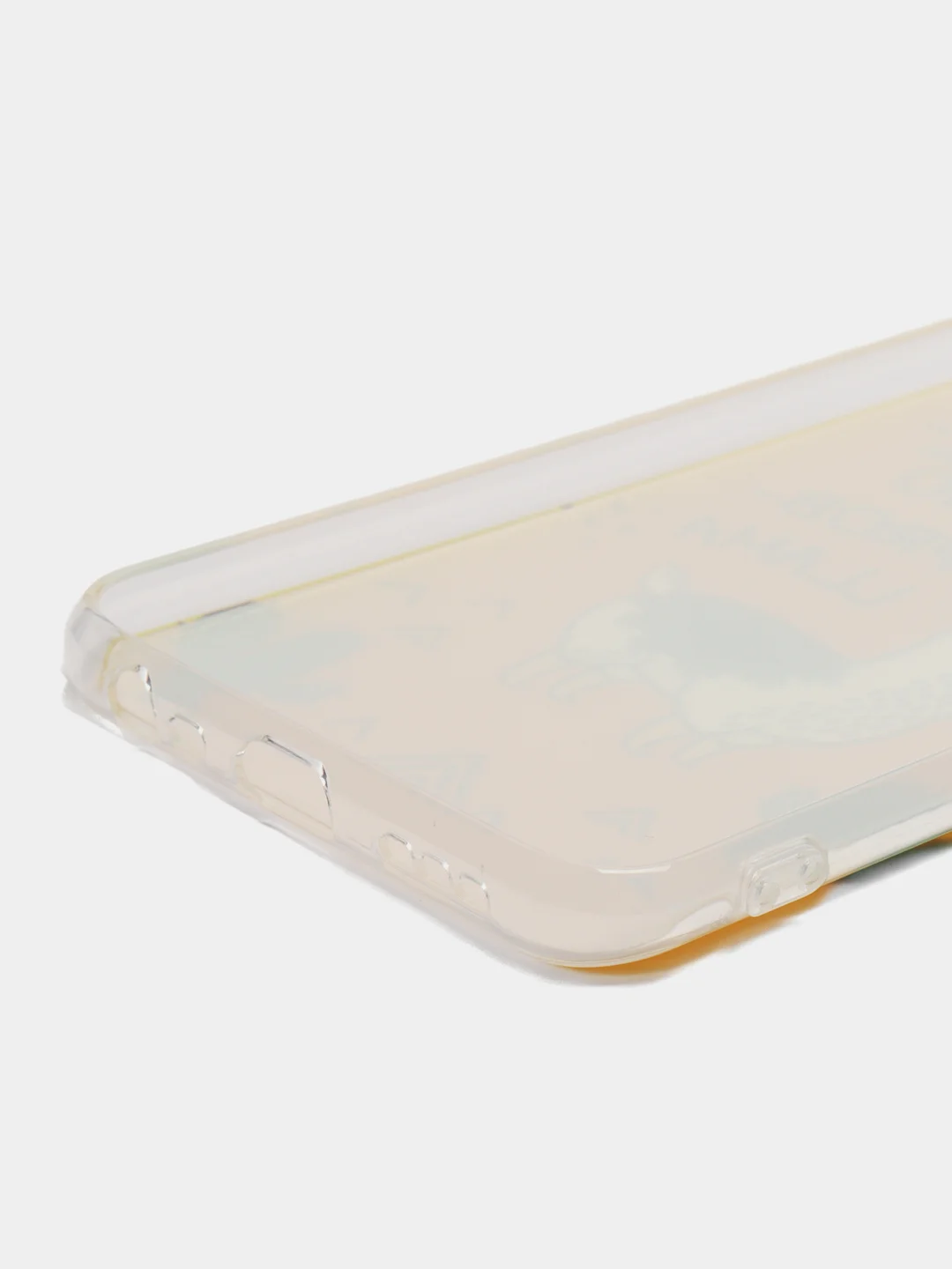 Горчичный силиконовый чехол на Xiaomi Redmi 9 / Сяоми Редми 9 прозрачный, с рисунком, защита камеры