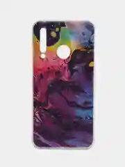 Тёмно-бирюзовый чехол на Honor 10i/20 Lite 2019/20e/Huawei P Smart Plus 2019 / Хонор 10i прозрачный