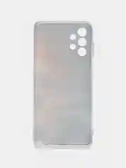 Фиолетовый силиконовый чехол на Samsung Galaxy A13 4G / Самсунг А13 4G прозрачный, с рисунком