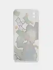 Тёмно-зелёный силиконовый чехол на Xiaomi Redmi 9A / Сяоми Редми 9А прозрачный с рисунком, защита камеры