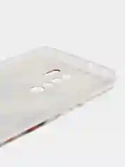 Золотой силиконовый чехол на Xiaomi Redmi 9 / Сяоми Редми 9 прозрачный, с рисунком, защита камеры