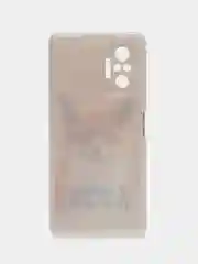 Оранжевый чехол на Xiaomi Redmi Note 10 Pro / Сяоми Редми Нот 10 Про прозрачный, с рисунком