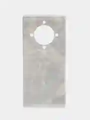 Серый металлик силиконовый чехол на Honor X9A / Хонор X9A прозрачный, с рисунком, защита камеры