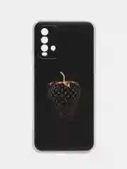 Разноцветный силиконовый чехол на Xiaomi Redmi 9T / Редми 9Т прозрачный, с рисунком, защита камеры