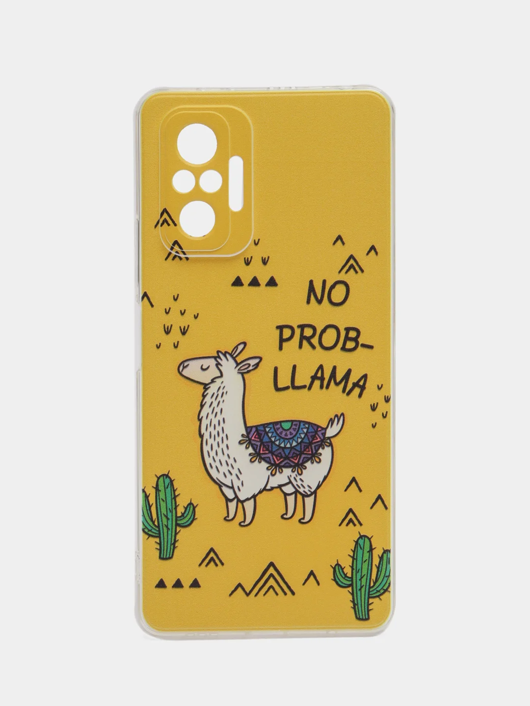 Горчичный чехол на Xiaomi Redmi Note 10 Pro / Сяоми Редми Нот 10 Про прозрачный, с рисунком
