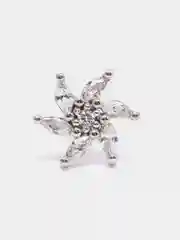 Темно-синий микросерьга ( пирсинг ) "Silver" со стержнем из нержавеющей стали