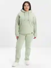 Мятный костюм женский утепленный: худи, брюки, Lilians