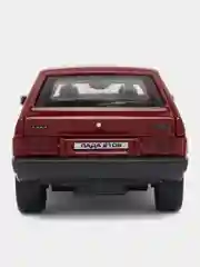 Вишнёвый машина LADA-2108 Спутник 12 см Технопарк, металлическая, открываются двери и багажник