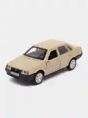 Бежевый машина LADA-21099, 12 см, Технопарк, металлическая, открываются передние двери и багажник