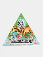 Зелёный хаки детская настольная игра 3 в 1 "Майнкрафт : Мафия, Кто  я?, Дубль", 80 карточек, на реакцию