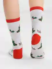 Алый носки Новогодние,  женские теплые утолщенные