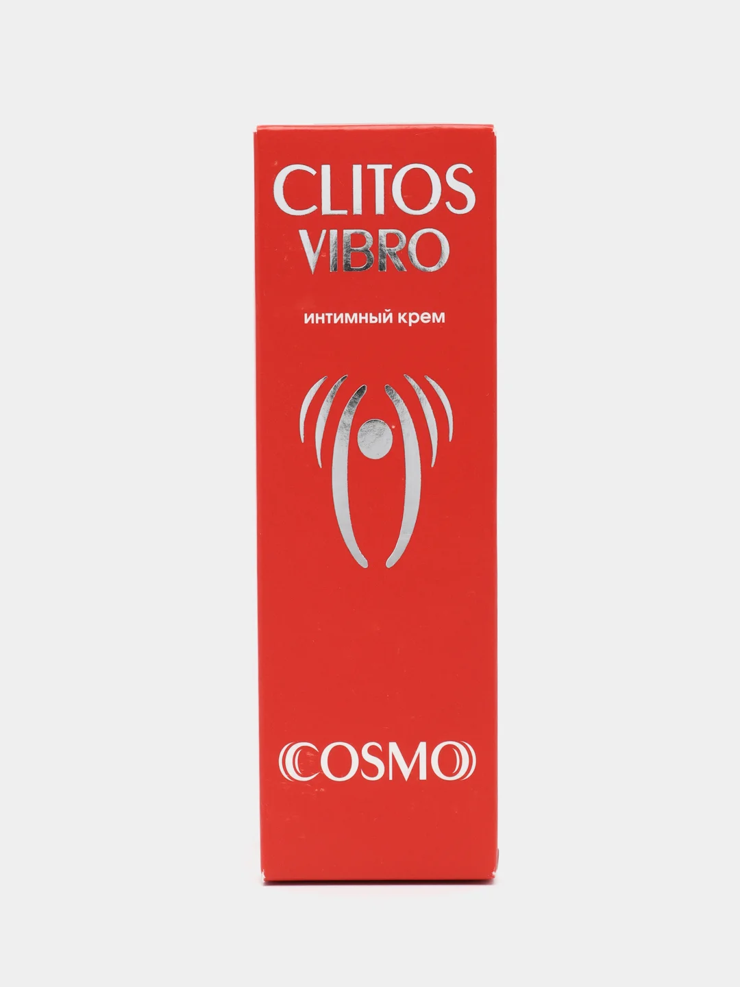 Алый жидкий вибратор Clitos cream cosmo vibro, возбуждающий крем для женщин
