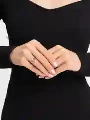 Серебряный кольцо женское Цветы открытое/ регулируемое кольцо