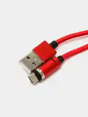 Красный кабель для зарядки и передачи данных магнитный 2 метра Olaf Quick Charge 3.0 А