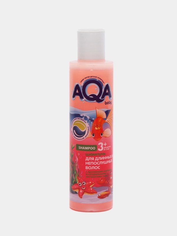 AQA baby KIDS Шампунь для длинных и непослушных волос, 210 мл