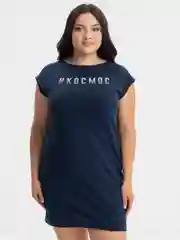 Платье рельефное "Космос" КП1327П1 темно-синее, Klery