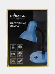 FORZA Лампа настольная, Е27, 28 см, 40 Вт, 220 В, с выключателем, шнур 67 см, 5 цветов