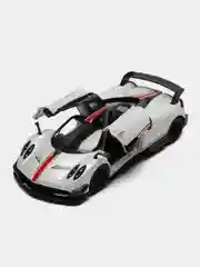 Белый металлическая машинка Kinsmart 1:38 2016 Pagani Huayra BC с принтом KT5400DF
