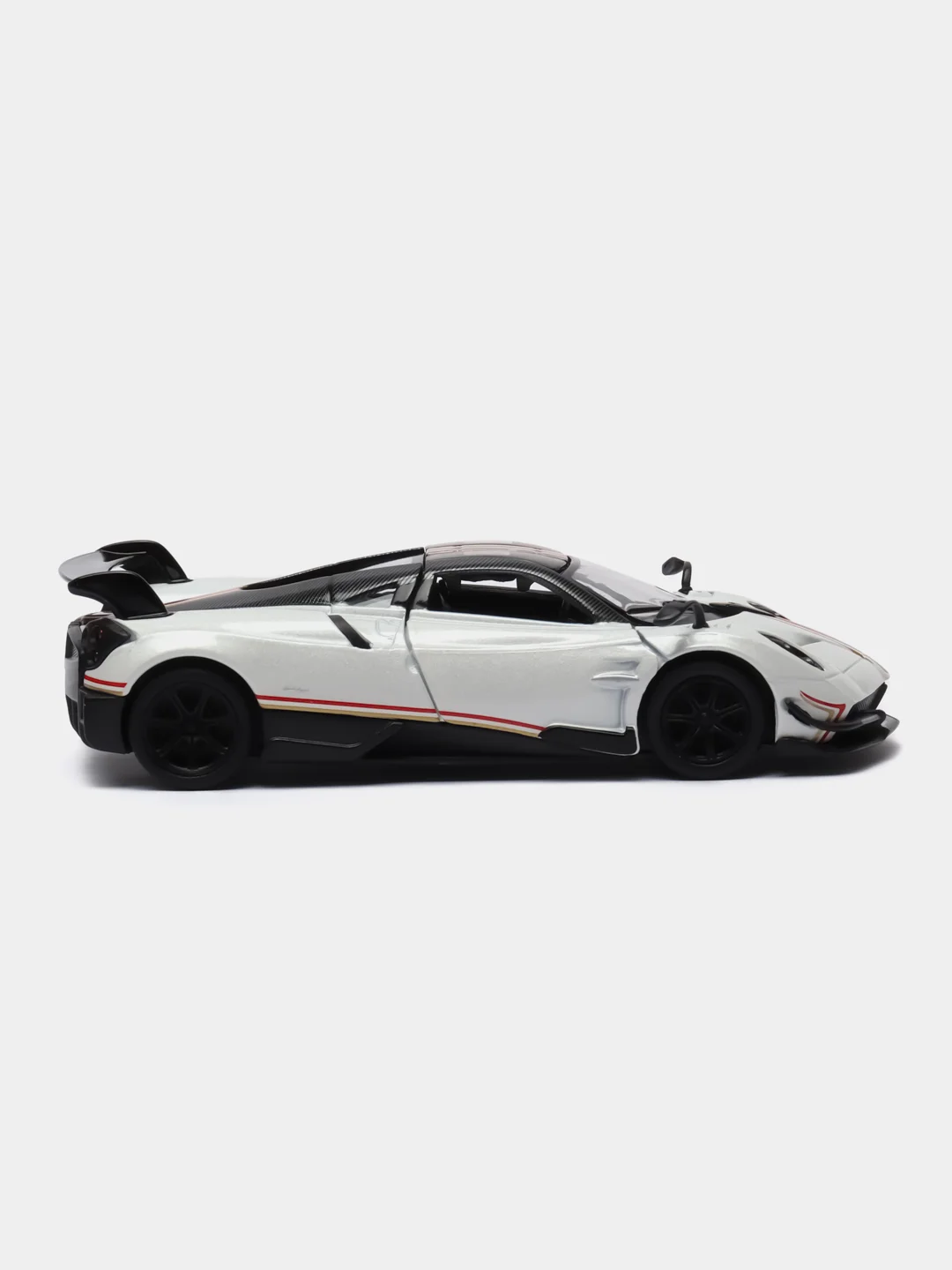 Белый металлическая машинка Kinsmart 1:38 2016 Pagani Huayra BC с принтом KT5400DF