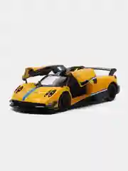 Желтый металлическая машинка Kinsmart 1:38 2016 Pagani Huayra BC с принтом KT5400DF