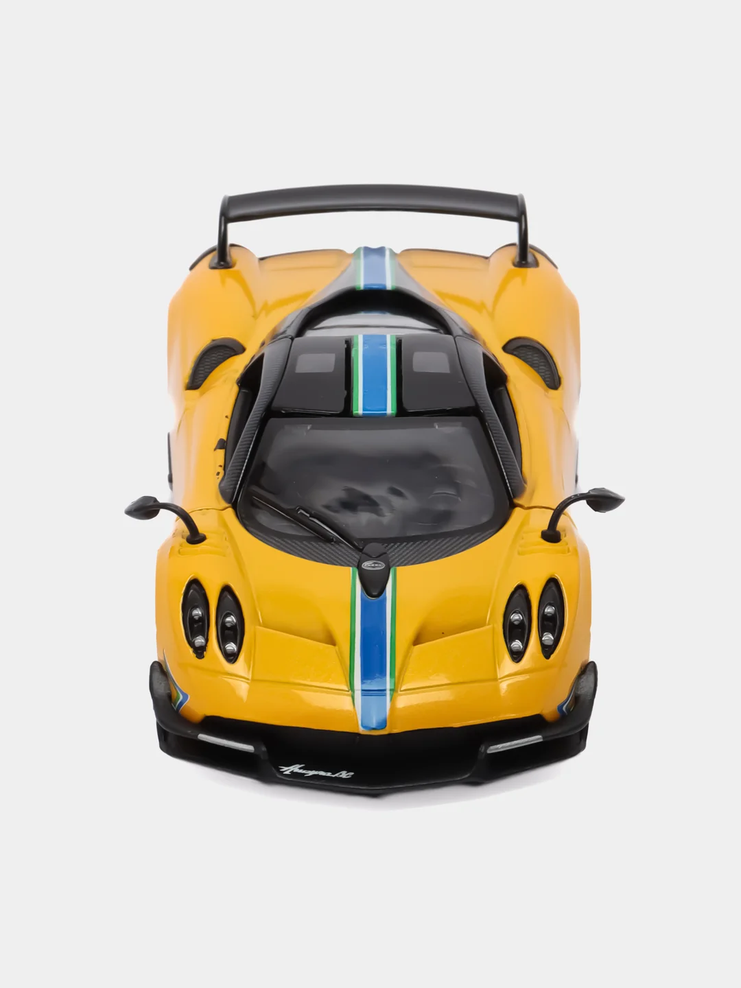 Желтый металлическая машинка Kinsmart 1:38 2016 Pagani Huayra BC с принтом KT5400DF