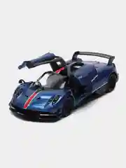 Синий металлическая машинка Kinsmart 1:38 2016 Pagani Huayra BC с принтом KT5400DF