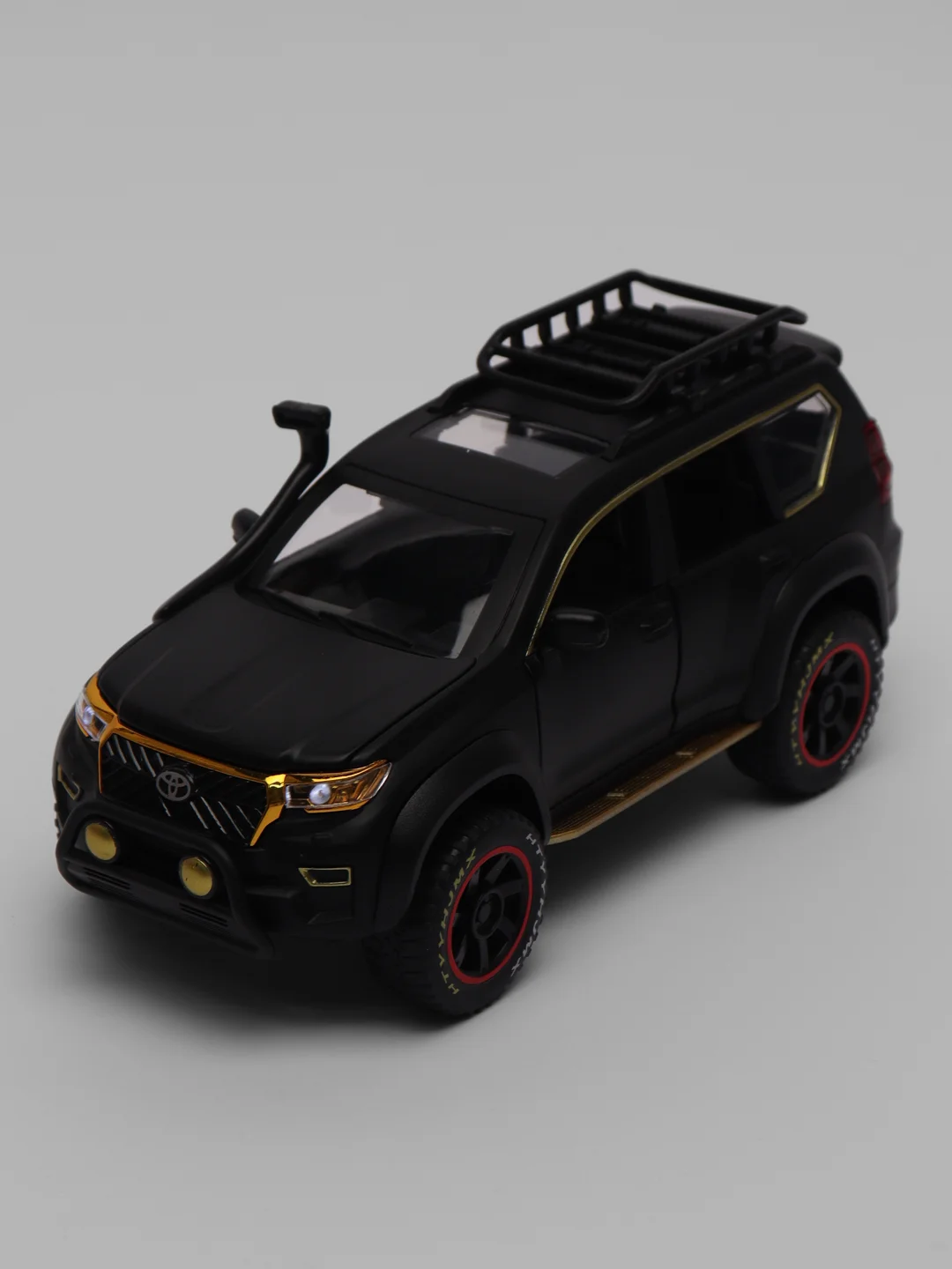 Красный металлическая машинка HengTeng 1:24 Toyota Land Cruiser Prado Off-Road 22 см, 53522-25A