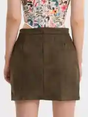Оливковый юбка женская