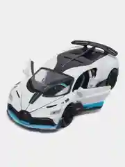 Белый металлическая машинка HengTeng Toys 1:24 Bugatti Divo 53522-22A