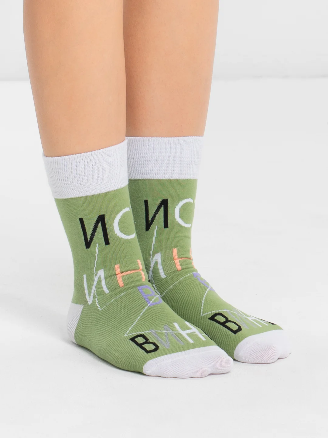 Зеленый женские носки