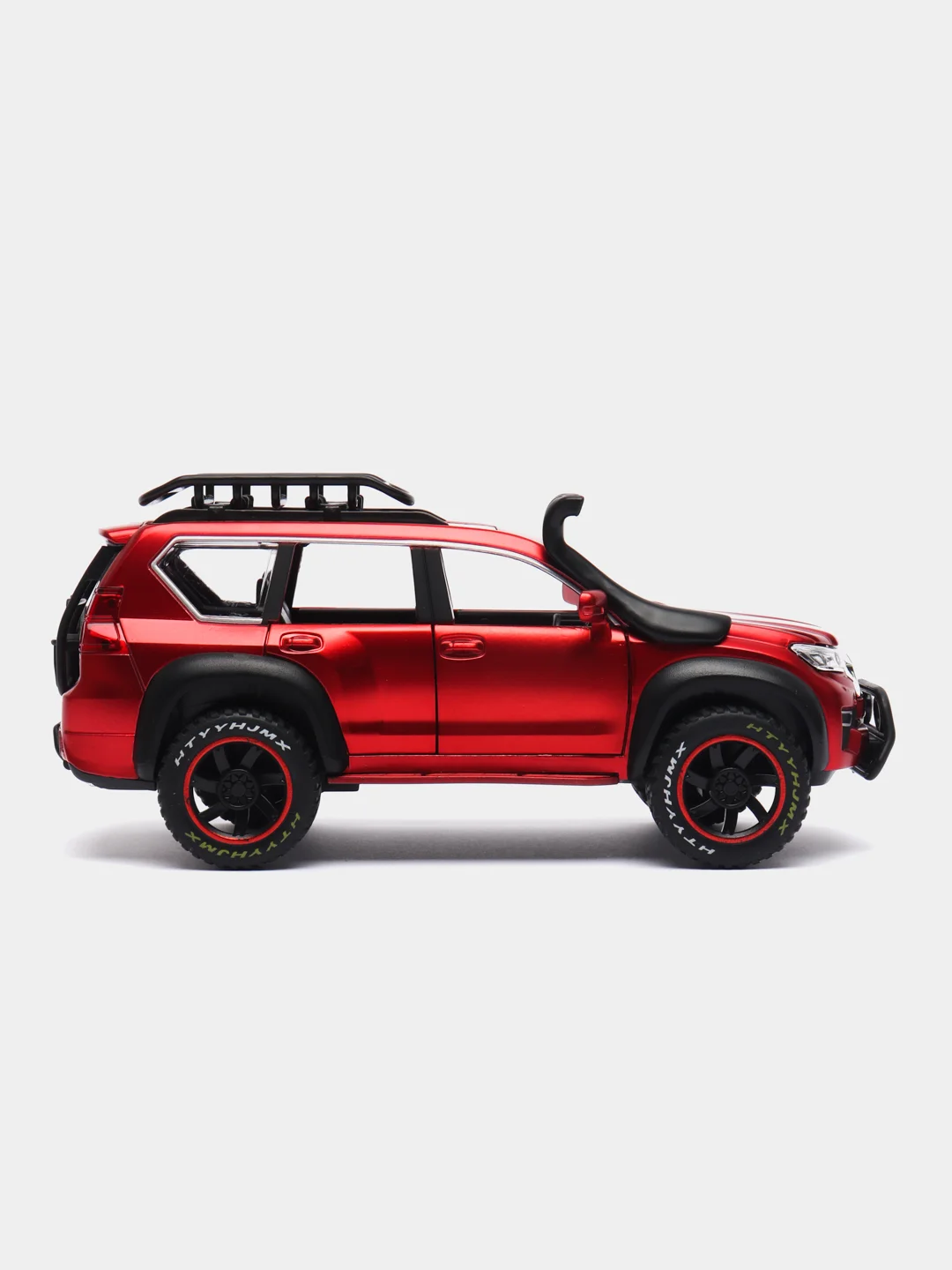 Красный металлическая машинка HengTeng 1:24 Toyota Land Cruiser Prado Off-Road 22 см, 53522-25A